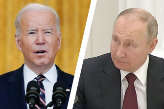 US President Joe Biden has vowed not to send American troops into Ukraine. Vladimir Putin, meanwhile, doesn’t blink.