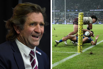 Manly coach Des Hasler is facing a fine for his comments over last Friday’s loss to Parramatta. 