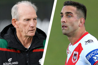 Biosecurity breaches: Wayne Bennett and Paul Vaughan.