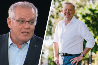 Scott Morrison took aim at Opposition Leader Anthony Albanese’s transformation on Sky News for a voter town hall.