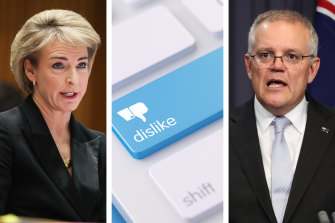 Scott Morrison and Michaelia Cash announced the defamation proposal last year.