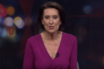 Virginia Trioli, one of Q+A’s three-person hosting line-up. 