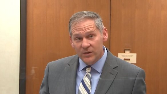 Prosecutor Steve Schleicher during the trial. 