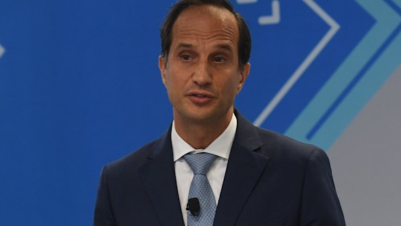 AMP chief executive Francesco De Ferrari. Confusion reigns over whether he is staying or going.