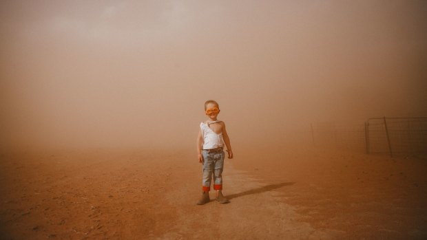 Sunday's rain was a welcome change after four-year-old Trader Paine endured a dust storm last weekend.