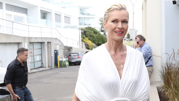 Lachlan and Sarah Murdoch arrive at the couple's 20th anniversary party at Bondi Icebergs on Friday.