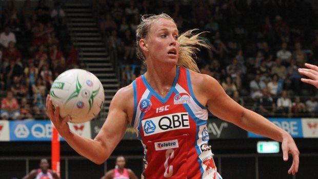 Kim Green in action for the Swifts in 2011.