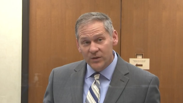 Prosecutor Steve Schleicher during the trial. 