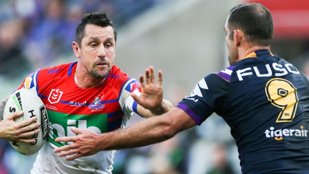 Fending off an old foe: Mitchell Pearce has plenty to prove if he is picked for the Blues.