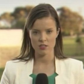 Frame grab showing, Amy Taeuber, a 27-year-old former Seven Network cadet journalist in Adelaide.?