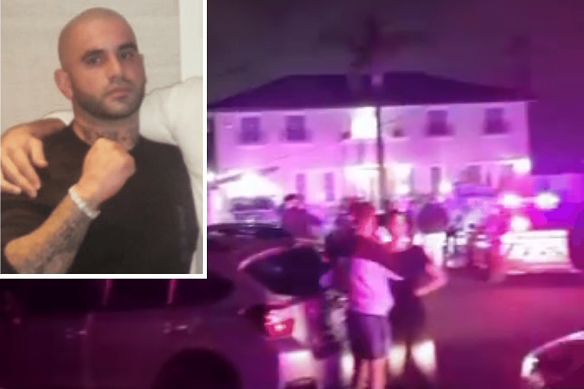 Mahmoud “Brownie” Ahmad, inset, was shot dead in Greenacre on Wednesday night.