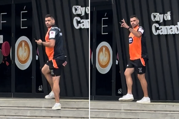 Greg Inglis spotted at Wests Tigers headquarters this week.