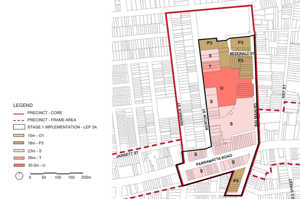 The Italian Forum, the main S section on this map, is under plans from the state government to build up accommodation in the area.