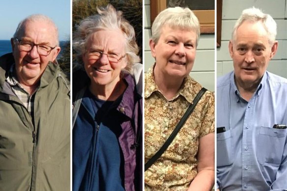 Poisoning victims Don Patterson, Gail Patterson, Heather Wilkinson and Ian Wilkinson.