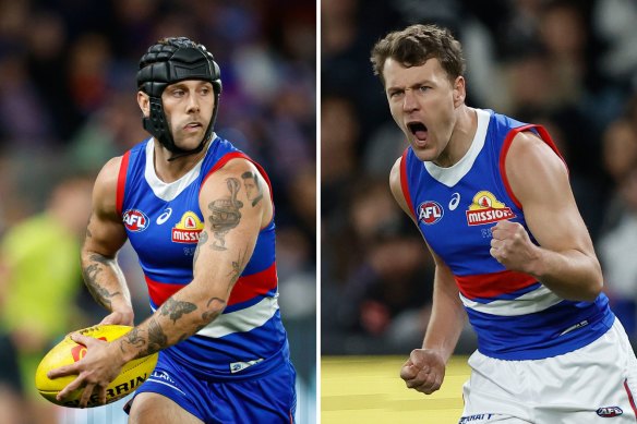 Stalwarts Caleb Daniel and Jackson Macrae left the Western Bulldogs during the off-season.
