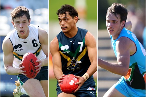 Sam Grlj, Dylan Patterson and Daniel Annable are among the top prospects for the 2025 AFL draft.