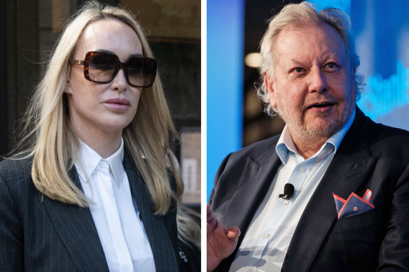 WiseTech co-founder Richard White (right) was a low-profile tech billionaire until he tried to bankrupt former lover Linda Rogan.