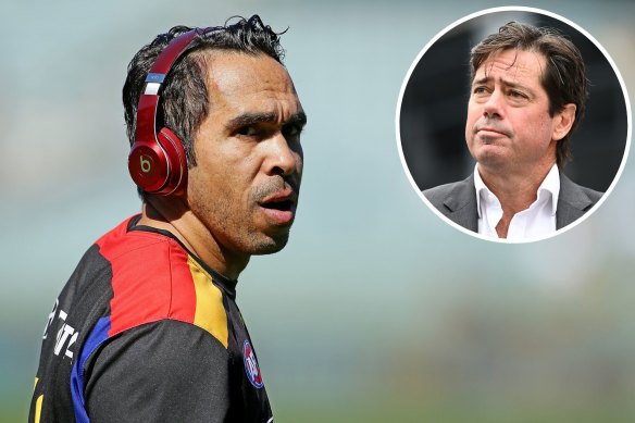 Eddie Betts and Gillon McLachlan.