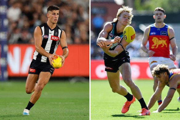Young guns Nick Daicos and Jason Horne-Francis will feature in the round-two AFL match between Collingwood and Port Adelaide.