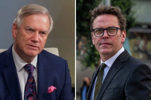 Andrew Bolt and James Murdoch 