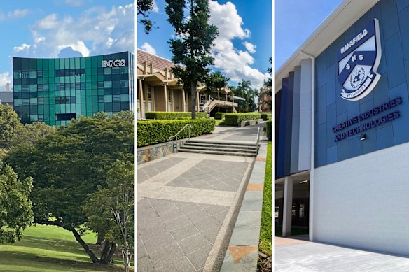 Brisbane Girls Grammar, Brisbane Grammar School and Mansfield State High School.