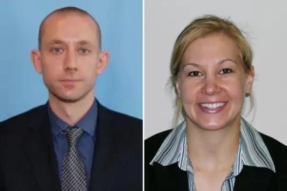 FBI agents Daniel Alfin and Laura Schwartzenberger.