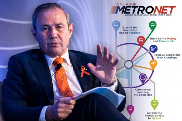 WA Premier Roger Cook, Metronet, light rail, public transport Perth, Western Australia. Picture: WAtoday