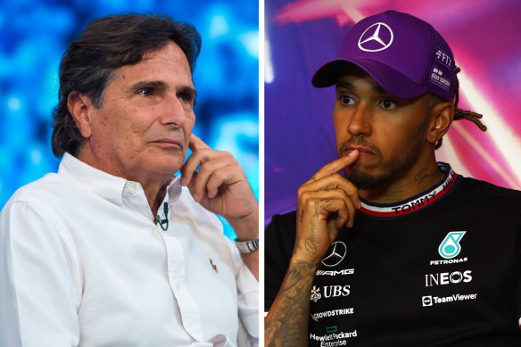 Video footage shows Nelson Piquet used homophobic language and more racial slurs about Lewis Hamilton.