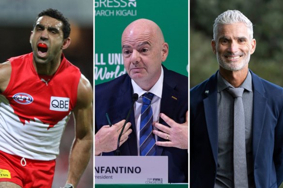 Adam Goodes and Craig Foster, who sit on the Indigenous Football Australia council, have taken aim at FIFA president Gianni Infantino.