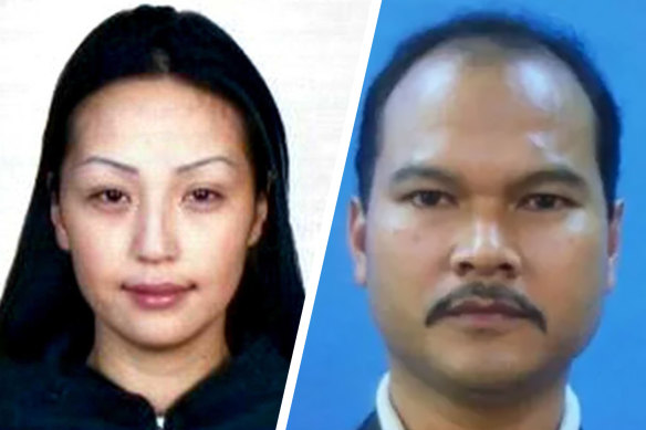 Slain model and translator Altantuyaa Shaariibuu and her killer Sirul Azhar Umar.