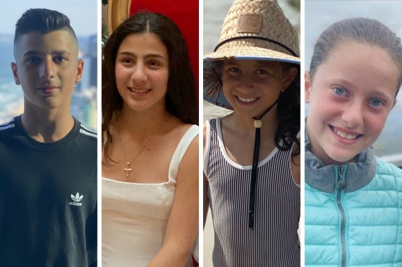 Antony, Angelina and Sienna Abdallah, and their cousin Veronique Sakr, were killed in the crash. 