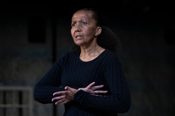 Paula Arundell takes on every role in The Birds – and does a superb job. 