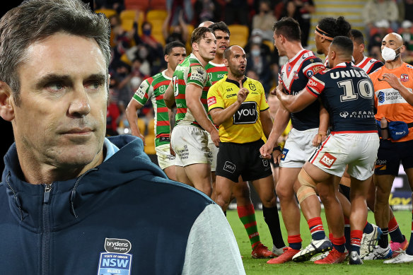 Brad Fittler isn’t concerned by any animosity between Souths and Rabbitohs players in the Blues side.