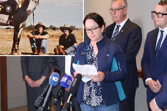 Rail safety advocate Lara Jensen. Inset: Lara and her brother Christian