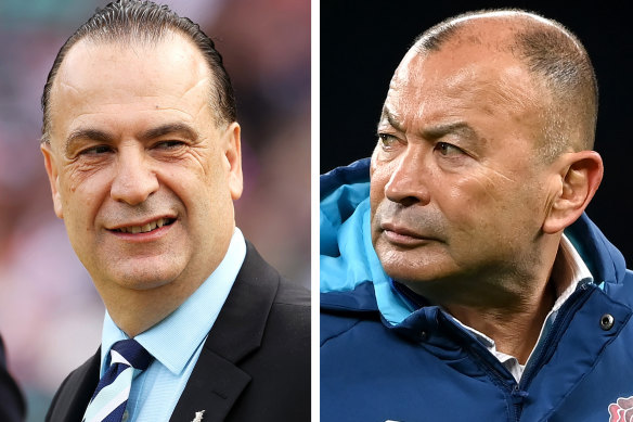 Eddie Jones and Peter V’landys have started a war of words.