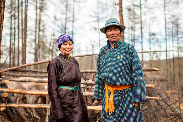 Reindeer herders Zorigt and his wife Otgonbayar run an AirBnB in remote Mongolia. 