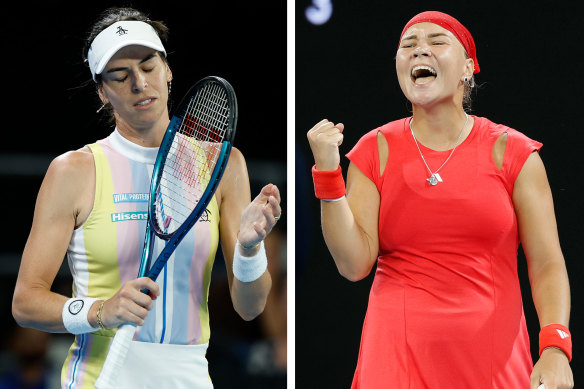 Three-time grand slam quarter-finalist Ajla Tomljanovic fell to Russia’s Diana Shnaider.