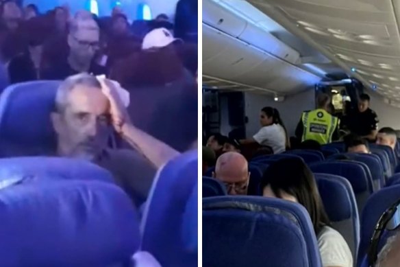 Injured passengers on the LATAM Airlines flight from Sydney to Auckland flight.