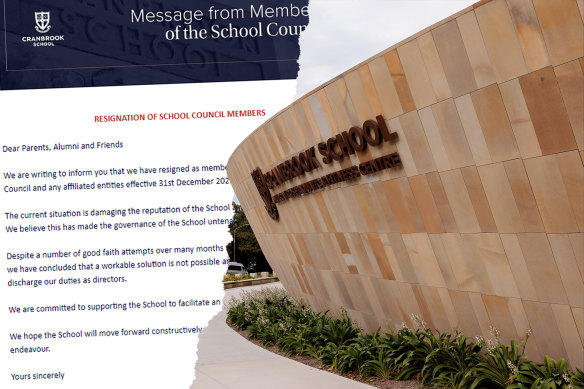 Cranbrook School councillors announced their resignation last year as the internal feud escalated.