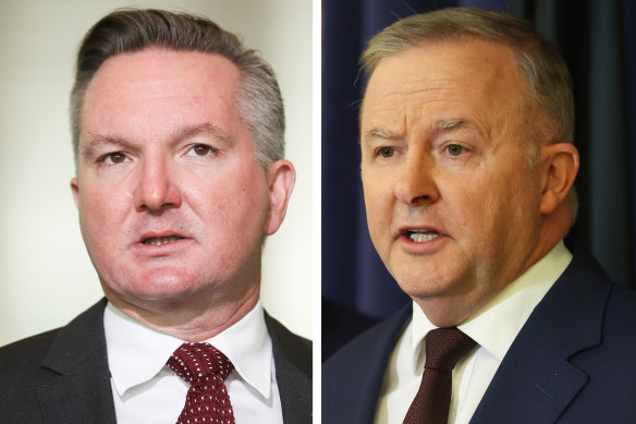 Former treasurer Chris Bowen was moved by Labor leader Anthony Albanese to bring a jobs focus to the climate and energy portfolio.