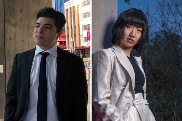 Prominent Australian critics of the Chinese Communist Party, Drew Pavlou and Vicky Xu.