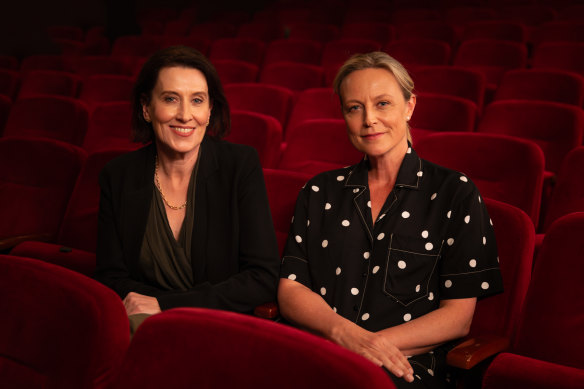 Virginia Trioli and actor Marta Dusseldorp.