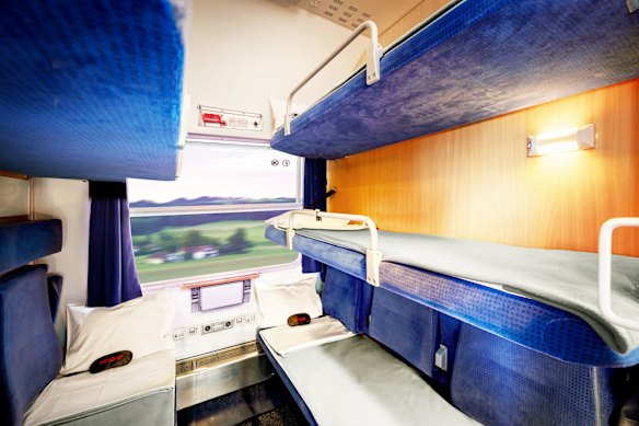 European Sleeper’s six-person Classic compartment.