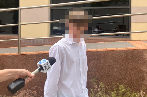 The 16-year-old boy who allegedly assaulted a police officer outside Optus Stadium on December 28.