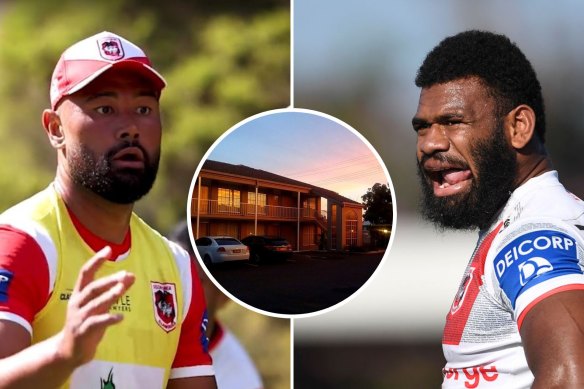 Zane Musgrove and Mikaele Ravalawa were involved in an argument in Mudgee over the weekend.