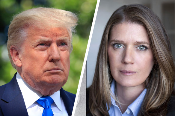 US President Donald Trump and his niece Mary Trump.