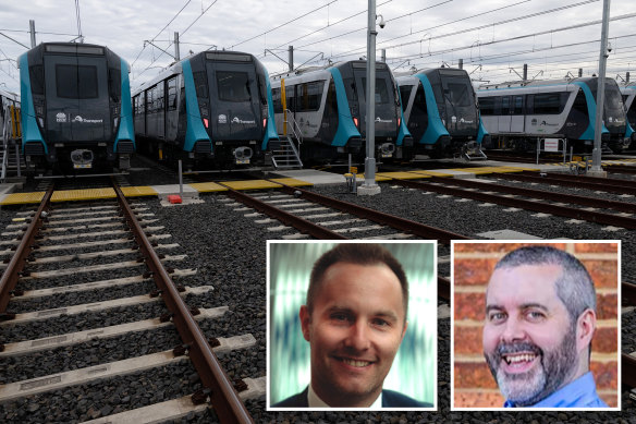 Sydney Metro interface management director Barry McGrattan (left) and utilities director Paul Rogers.