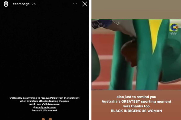 Instagram posts by Liz Cambage.