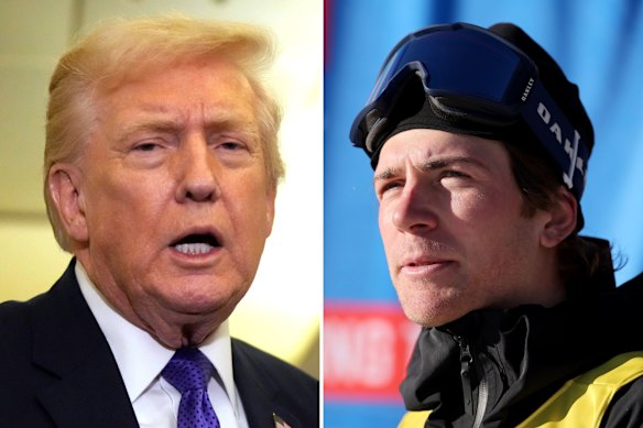 US President Dnald Trump called American skier Hunter Hess a “real loser”.