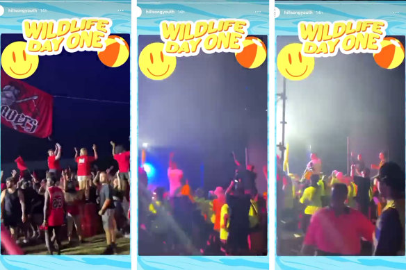 A Hillsong youth camp was ordered to stop singing and dancing.